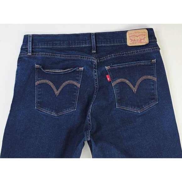 Levi's Size 32X31 Womens Curvy Boot Blue Denim 5 Pocket Logo Tag Jeans - Picture 12 of 14